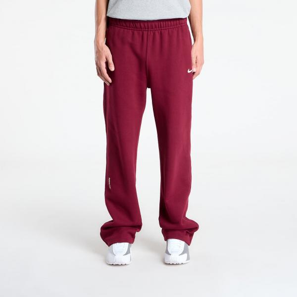 Tepláky Nike x NOCTA Fleece CS Open-Hem Sweatpants Dark Beetroot/ Adobe/ Citron Tint XXL