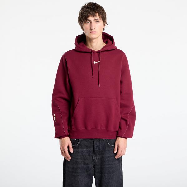 Mikina Nike x NOCTA Fleece CS Hoodie Dark Beetroot/ Adobe/ Citron Tint S