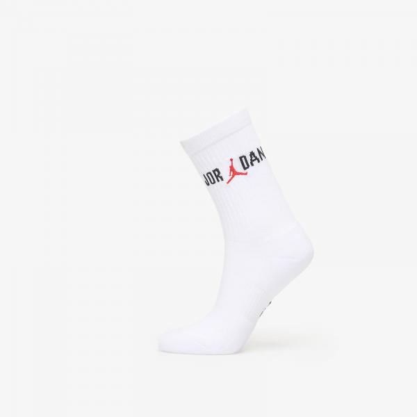 Ponožky Jordan Everyday Crew Socks 1-Pack White/ Black/ University Red L