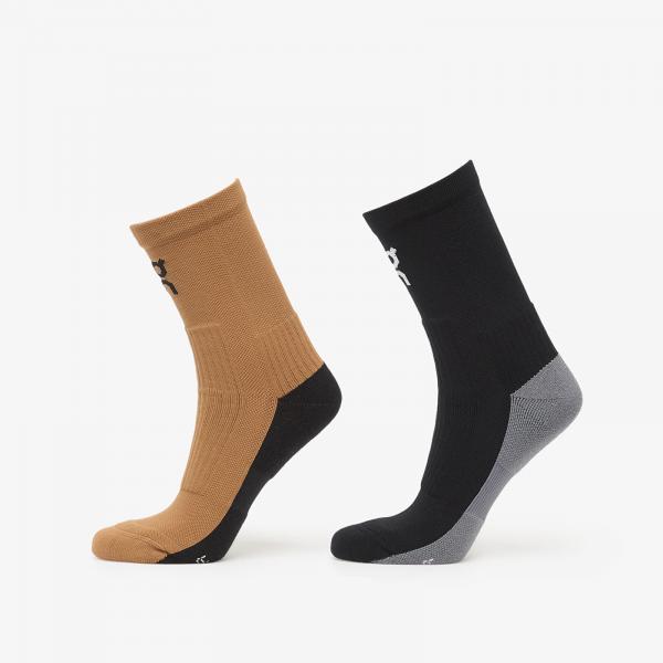 Ponožky On Trail Sock High 2P Black/ Sphinx L