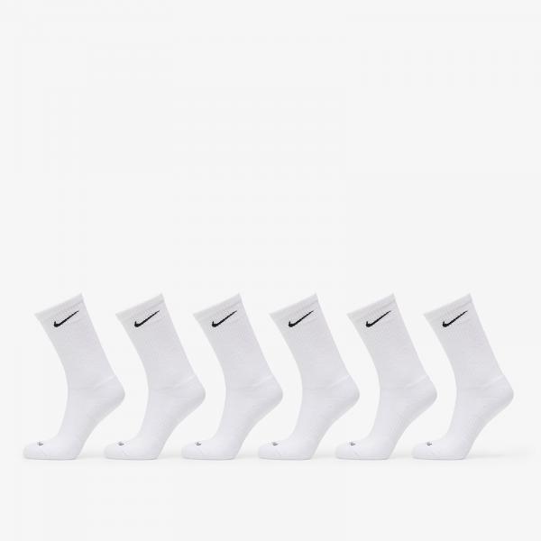 Ponožky Nike Everyday Plus Cushioned Training Crew Socks 6-Pack White/ Black S