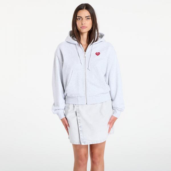 Mikina Carhartt WIP W' Hooded Heart II Hartt Jacke Ash Heather M