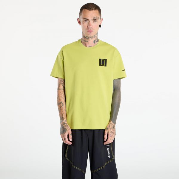 Tričko adidas Terrex National Geographic Graphic Short Sleeve T-Shirt Preloved Lime S