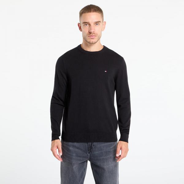 Svetr Tommy Hilfiger Pima Org Cotton Cashmere Crew Neck Black L