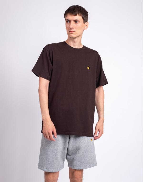 Tričko Carhartt WIP S/S Chase T-Shirt Tobacco/Gold