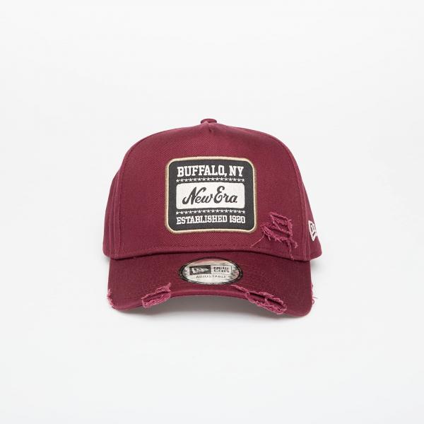 Kšiltovka New Era Buffalo NY 9FORTY Aframe Patch Distressed Burgundy Universal