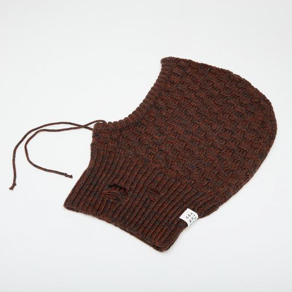 Čepice MM6 Maison Margiela Beanie Dark Grey Melange/ Brown L