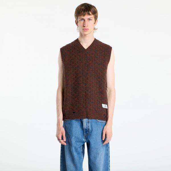Vesta MM6 Maison Margiela Gilet Dark Grey Melange/ Brown L