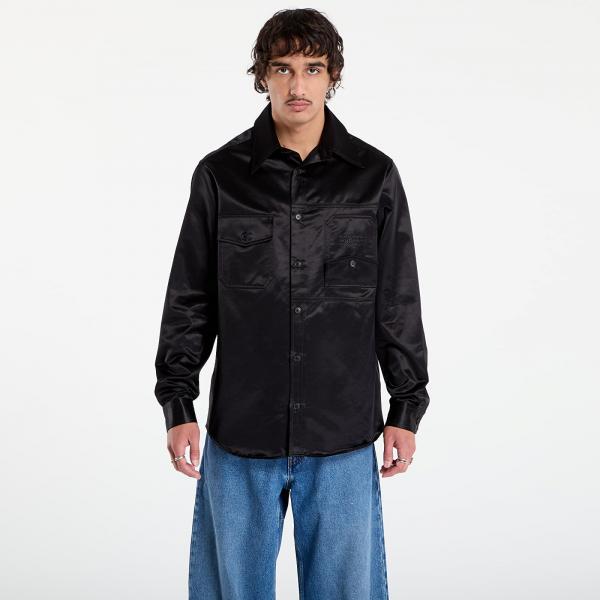 Košile MM6 Long-Sleeved Shirt Black 46