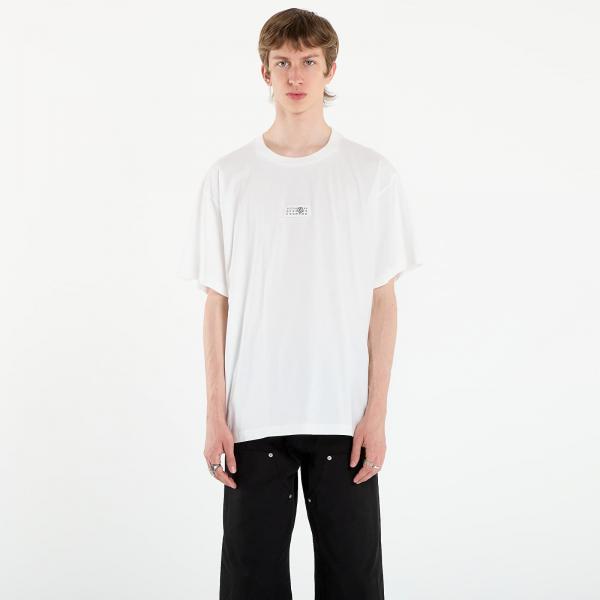 Tričko MM6 Cotton T-Shirt Off White XXL