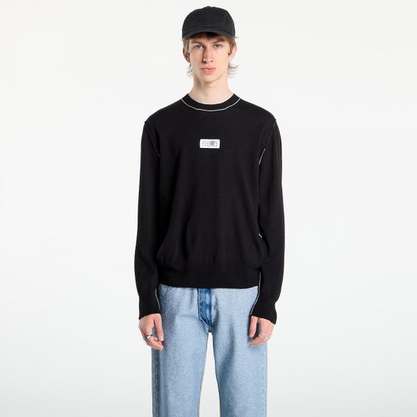 Svetr MM6 Wool Jumper Black L
