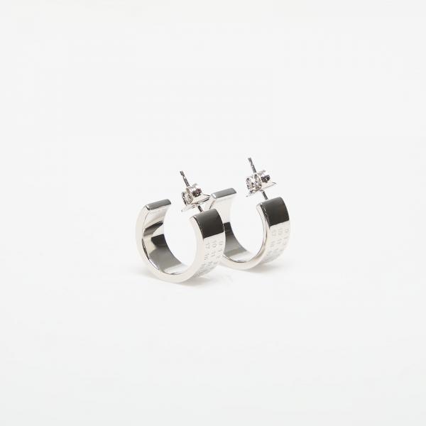 Náušnice MM6 Earrings Shiny Palladium Universal