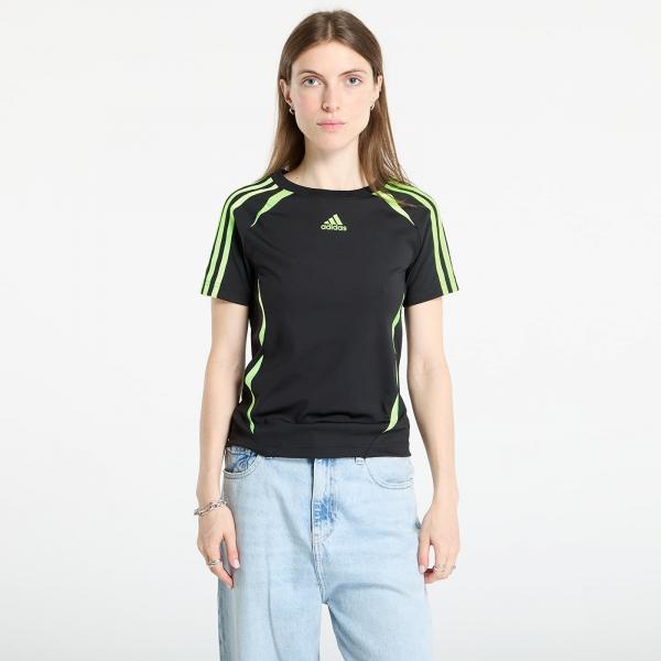 Tričko adidas Teamgeist Adicolor Slim Jersey Black/ Signal Green L