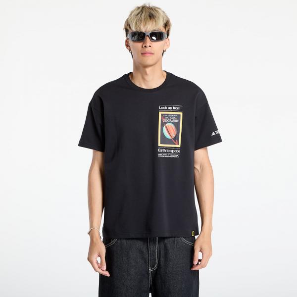 Tričko adidas National Geographic UF AEROREADY Graphic T-shirt Black/ Dark Brown/ Clear Onix L