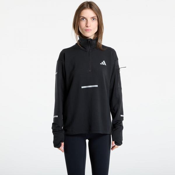Mikina adidas Adi365 Running CLIMAWARM+ Half-Zip Black L