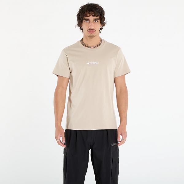 Tričko adidas Terrex Signature AOP Graphic T-Shirt UNISEX Wonder Beige L