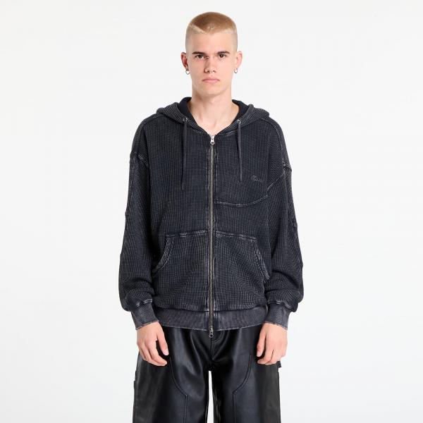 Mikina DIME Premium Waffle Zip Hoodie UNISEX Faded Black L