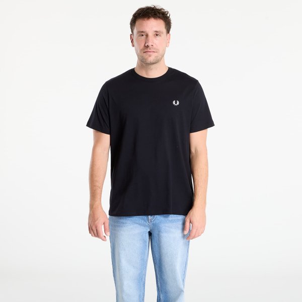 Tričko FRED PERRY Crew Neck T-Shirt Black XL