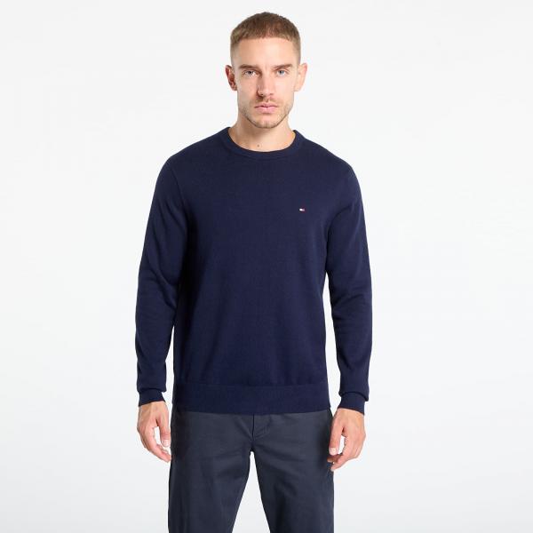 Svetr Tommy Hilfiger Pima Org Cotton Cashmere Crew Neck Navy M