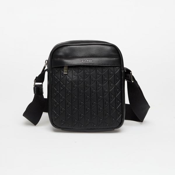 Taška Calvin Klein Emblem Aop Emboss Crossover Black Universal
