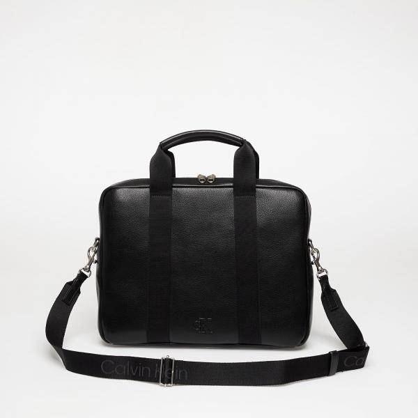 Taška Calvin Klein Webbing Strap Laptop Computer Bag Black Universal