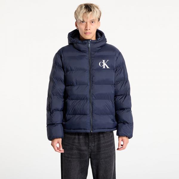 Bunda Calvin Klein Jeans Ls Nylon Monogram Puff Jacket Blue M