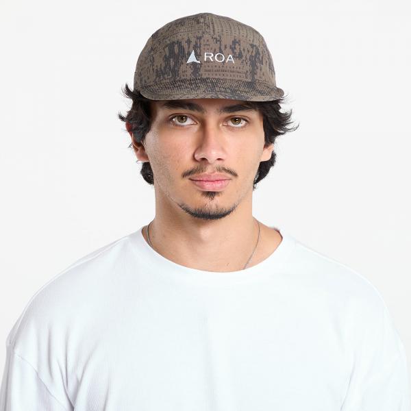 Kšiltovka ROA Bri Melted Print Open Weave Cap Dark Olive Universal