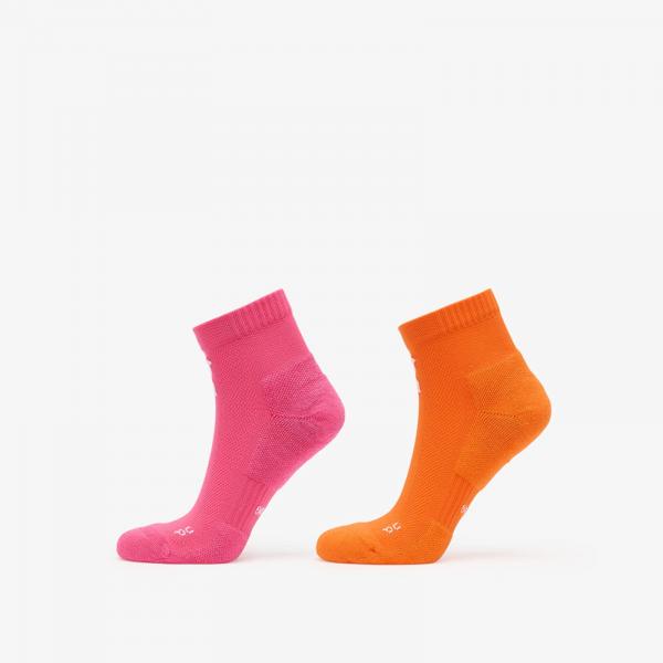 Ponožky On Core Run Sock Mid 2-Pack Flame/ Pink L