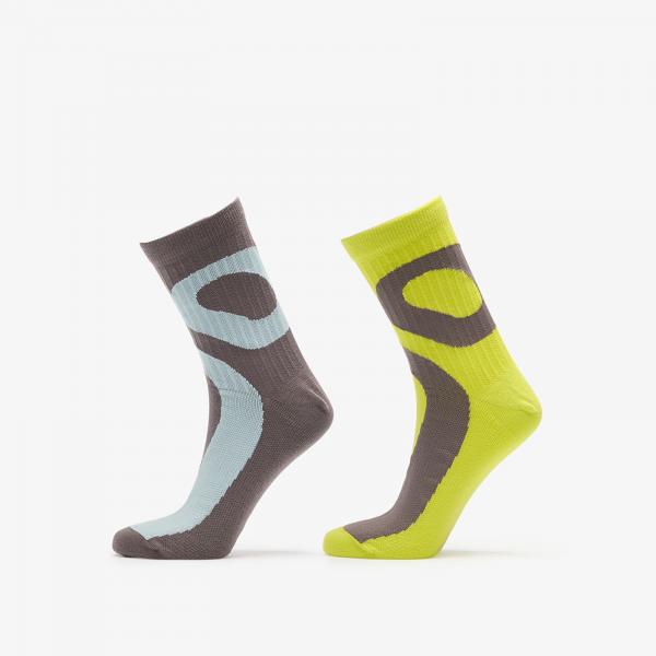 Ponožky On Liquid Logo Sock High 2-Pack Lime/ Eclipse L