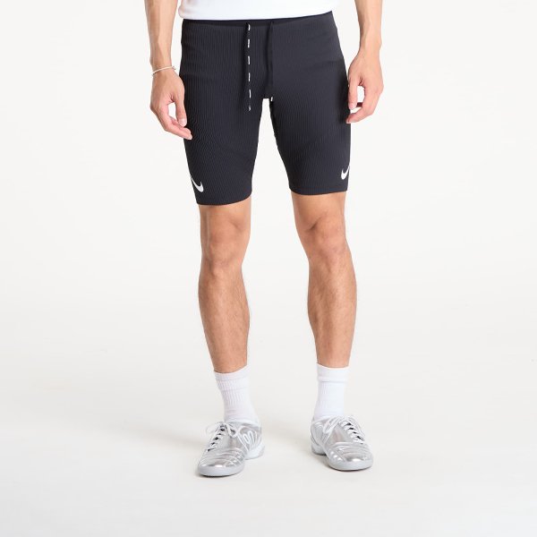 Šortky Nike AeroSwift Men's Dri-FIT ADV Running 1/2-Length Tights Black/ Summit White XL
