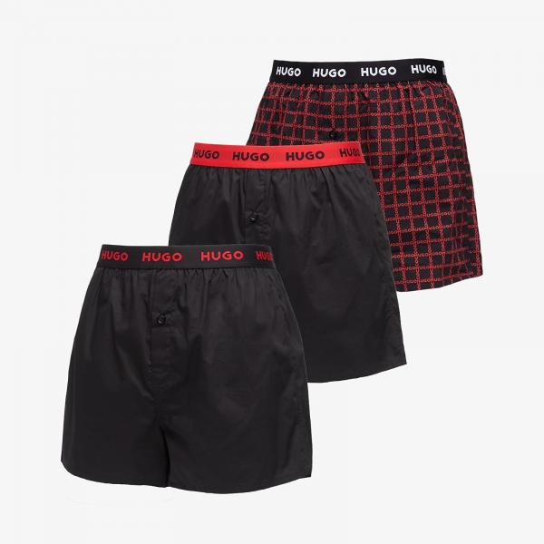 Trenky Hugo Boss Woven Boxer 3-Pack Multicolor M