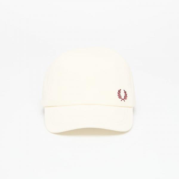 Kšiltovka FRED PERRY Pique Classic Cap Ecru/ Oxblood Universal