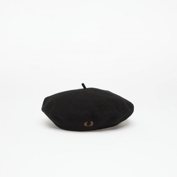 Čepice FRED PERRY Beret Black Universal