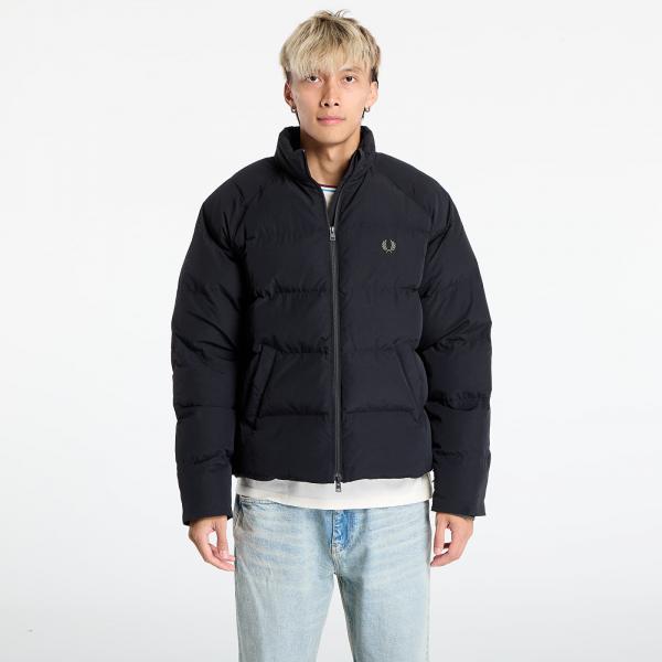 Bunda FRED PERRY Raglan Sleeve Padded Jacket Black M
