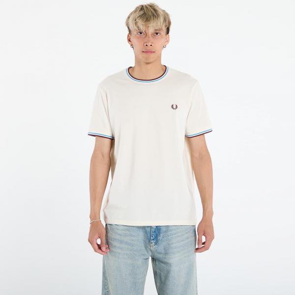 Tričko FRED PERRY Twin Tipped T-Shirt Ecr/ Crtblu/ Oxblo L