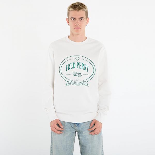 Mikina FRED PERRY Chosen By Champions Sweatshirt Snow White L