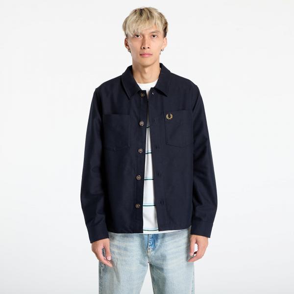 Košile FRED PERRY Brushed Twill Overshirt Navy L