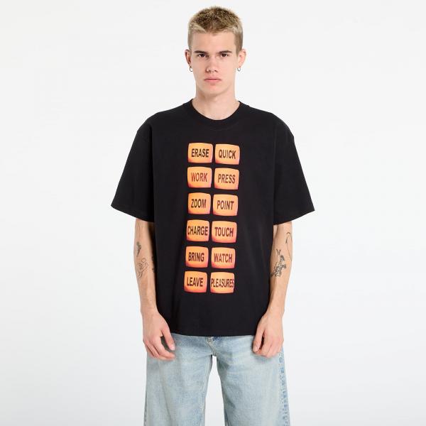 Tričko PLEASURES Technologic T-Shirt Black S
