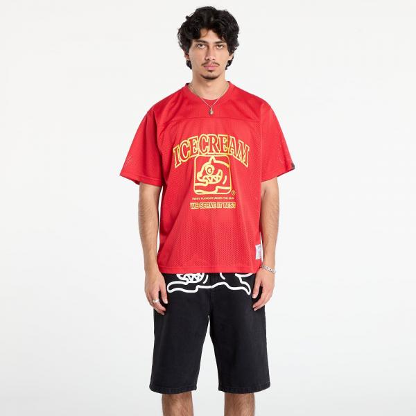 Dres Billionaire Boys Club Icecream Team Football Shirt Red XXL