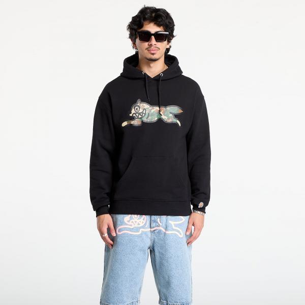 Mikina Billionaire Boys Club Icecream Woodland Camo Running Dog Popover Hood Black L