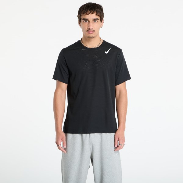 Tričko Nike AeroSwift Men's Dri-FIT ADV Short-Sleeve Running Top Black/ Summit White M