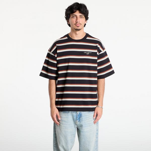 Tričko Carhartt WIP S/S Holm T-Shirt UNISEX Holm Stripe/ Black L