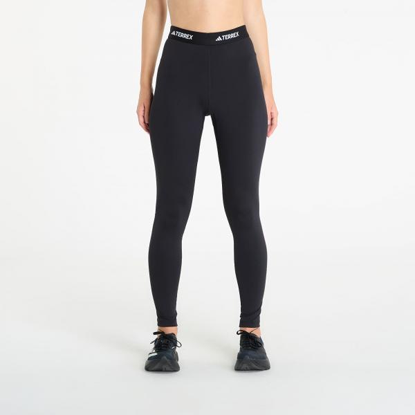 Legíny adidas Terrex Multi Synthetic Base Layer Leggings Black/ Black M