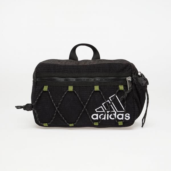 Ledvinka adidas Waist Bag Black/ Collegiate Green Universal