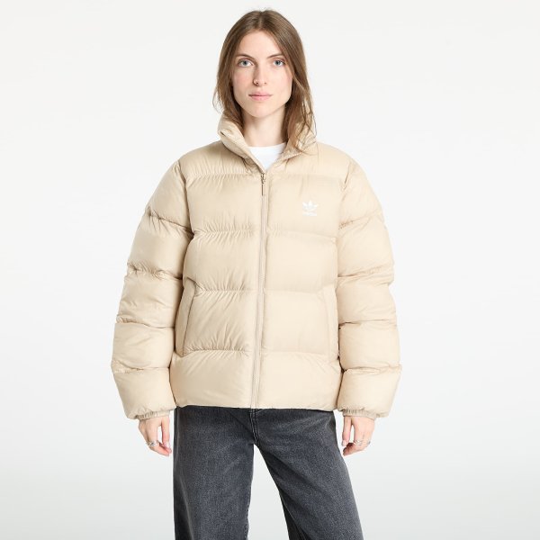 Péřovka adidas Adicolor Short Puffer Jacket Stone Khaki L