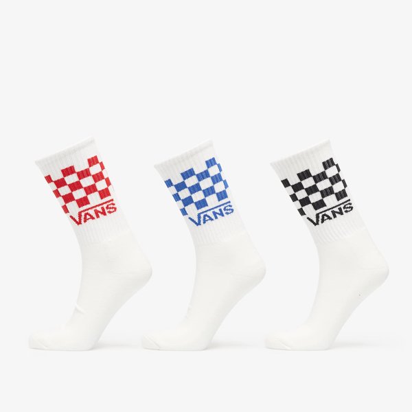 Ponožky Vans Classic Check Crew 3-Pack White XL