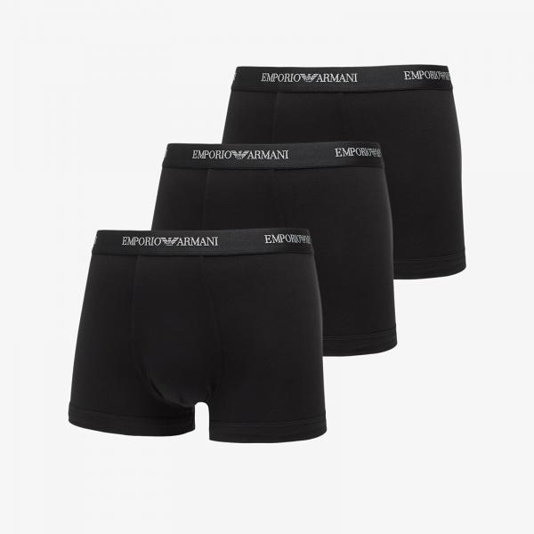Boxerky EA7 Emporio Armani Bottom Trunk 3-Pack Black/ Black/ Black S