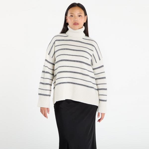 Svetr Samsøe Samsøe Sakeiku Stripe Turtleneck Clear Cream St. M