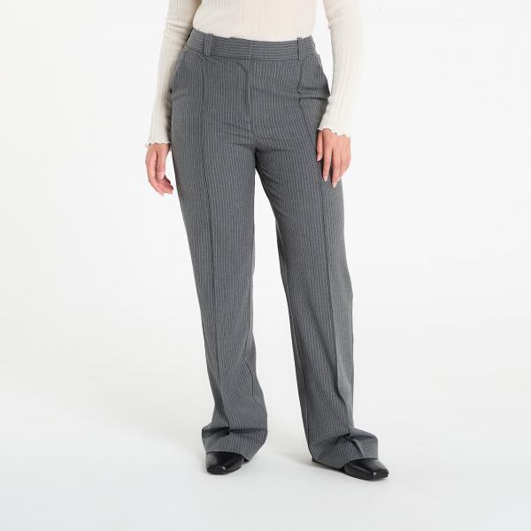 Kalhoty Samsøe Samsøe Salot Trousers Dark Gull Gray Pinstripe L