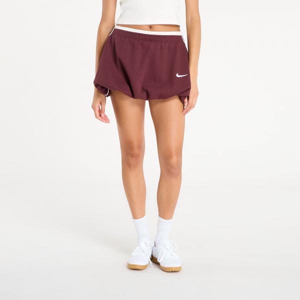 Sukně Nike W Bubble Skirt Burgundy Crush/ Sail M